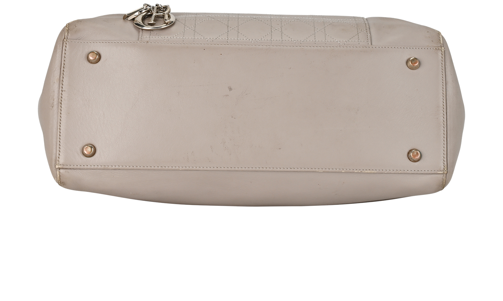 Cannage Baby Changing Bag, &pound;750, Handbags, Taupe, Leather, Top view